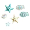 Venda Quente de Verão Estilo Oceano Sapatos Vazados Flor Pequena Fresca Estrela do Mar Concha Acessórios para Sapatos DIY Fivela Compatível com Sapatilhas