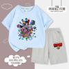 Novo Conjunto de Shorts Respirável Versátil de Nicho para Meninos e Meninas Brawl Lstars de Algodão Puro com Manga Curta