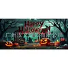 Decoración de Fondo de Garaje de Halloween Transfronteriza Nueva Calavera Aterradora Calabaza Decoración Navideña de Amazon Atmósfera