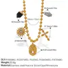 Moda europea y americana estilo vacación de verano en la playa estrella y rosa multi-elemento colgante DIY set de pulsera y collar de cuentas