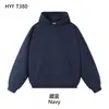 Sudadera con Capucha de Peso Pesado con Bucle Personalización Empresa Ropa de Trabajo Holgada Hombro Caído Primavera Otoño Viaje al Trabajo Uniforme de Trabajo Estampar Logo