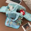 Bolsa cosmética de doble apertura amplia, Venta al por mayor de souvenirs, Neceser de gran capacidad, Bolsa de almacenamiento portátil para el hogar, viajes y viajes de negocios