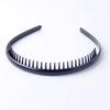 Moda Cabelo Prensado Masculino Esportes Headband Simples Onda Traseira Cabeça Preto Denteado Onda Feminino Acessórios Para Cabelo Facial