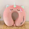 Almohada de Espuma Viscoelástica en Forma de U Almohada de Dibujos Animados en Forma de U logo Regalo para Actividad Almohada de Viaje Siesta Almohada Cervical para el Cuello
