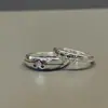 Anel Meteoro de Estrela de Quatro Pontas para Mulheres, Design de Alto Padrão, Luxo Acessível, Nicho, Anel para Dedo Indicador Estilo Cool, Anel Personalizado da Moda Ins