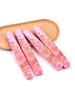 Esponja de diamante de arena fina rosa lima de uñas de doble cara tira de lijado lavable de arena en polvo de alta calidad
