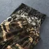 Overol estilo japonés de algodón pesado lavado con cordones en el tobillo para hombre, grueso, color caqui, corte tridimensional, multibolsillos, pantalones casuales para exteriores