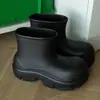 Botas de Lluvia de Color Sólido Moda Sandalias Dopamina de Punta Cerrada 2025 Nuevo Verano Suela Suave Calzado Trendy para Exteriores y Playa