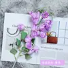 Flores artificiales moradas personalizadas para bodas, decoración de hoteles, paisajismo, caminos florales decorativos, paredes de flores, flores falsas, arreglos florales de plástico