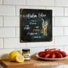 Pinturas decorativas de hojalata personalizadas transfronterizas con temática de bebidas, forma cuadrada, 20/30 cm