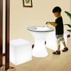 Mesa y silla de sofá de ocio para sala de estar con balcón exterior, mesa de centro redonda de playa, combinación de una mesa y 3 sillas, muebles para bar y restaurante