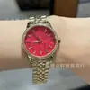 Reloj Emperatriz Viuda Nuevo para Mujer Oro Rosa Azul Hielo Fruta del Dragón Cereza Correa de Acero Esfera Pequeña Correa de Acero Reloj para Mujer Envío Directo