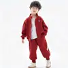 Conjunto Fresco y Guapo para Niños 2026 Primavera/Otoño Nuevo Estilo Ropa de Otoño para Niños Conjunto de Primavera para Niños Chaqueta Ropa Deportiva Conjunto de Dos Piezas Moderno