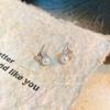Pendientes de perlas microincrustadas de lujo ligeros para mujer, de estilo nicho, sencillos y exquisitos, con un temperamento que combina con todo, de alta gama y con un toque de moda.