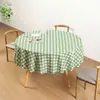 Venda Direta da Fábrica Toalha de Mesa Redonda Xadrez Descartável Amazon Peva Festa de Aniversário Plástico Toalha de Mesa Impermeável e à Prova de Óleo