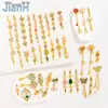 Banho de Ouro Real 18K Corrente de Extensão Estilo Chinês Ouro Antigo Gotejamento de Óleo Corrente de Conexão para Pulseira Colar Acessórios DIY Acessórios