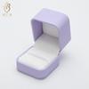 Ropa ahumada joyero púrpura moda caja de joyería de cuero PU fábrica al por mayor almacenamiento de colgantes de collar joyero