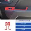 Adequado para 14-18 Gmc 1500 Modificação Interna do Carro Dianteiro Painel Decorativo de Adesivo para Janela da Porta Traseira Preto Piano
