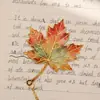Marcadores de Metal con Forma de Hoja, Marcadores de Lectura para Estudiantes, Clips para Páginas, Regalos Navideños, Papelería Infantil, Premios, Recuerdos, Dropshipping