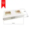 Papel kraft com porta-copos para chá com leite, porta-copos para café, descartável, para 2 a 4 copos, base de embalagem de papelão ondulado, atacado de fábrica