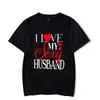 Camiseta de Casal Eu Amo Minha Esposa Marido Sexy Estampada Camisetas W