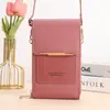 Venta Directa de Fábrica de Bolsas Nuevas para Teléfono Móvil con Pantalla Táctil, Bolsos Pequeños Cruzados Modernos y Sencillos, Bolsos para Teléfono Móvil de Mujer, Carteras para Monedas, Estilo Vertical