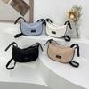 Bolsa Casual Texted Estilo Coreano Bolsa Feminina 2024 Nova Bolsa Crossbody Simples de Deslocamento Bolsa de Ombro Elegante Bolsa de Bolinho de Ombro