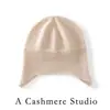 Gorro de Punto Unisex 100% Cachemir con Orejeras Estilo Coreano Gorro de Lana Otoño e Invierno Cálido Versátil Adelgazante Versátil Gorro para el Frío