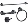 Conjunto de Barra de Toalha Escovada Aço Inoxidável Doméstico Banheiro Rack de Toalha Conjunto Banheiro Pingente Conjunto de 4 Peças Ferragens de Banheiro