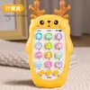 Bebês e Crianças Pequenas Podem Mastigar Mordedor Bebê Artificial Educacional Telefone Celular Infantil Música Infantil Máquina de Educação Precoce Brinquedo de Iluminação Telefone Celular