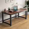 Mesa de computador, mesa para duas pessoas, mesa de estudo simples para uso no quarto, escrivaninha minimalista, mesa de escritório retangular