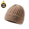 Gorro de invierno para mujer de mediana edad y ancianas, forrado de polar, cálido, gorro de lana tejido, adecuado para madres, abuelas y mujeres mayores, gorro de algodón estilo pullover