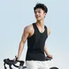 Chaleco de Algodón Puro para Hombre de Verano Deportes Fitness Juventud Sin Mangas Running Camiseta de Secado Rápido Camisa Fina de Capa Base para Hombre
