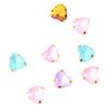 Taladro de garra de amor caliente transfronterizo con agujero vidrio moca proteína taladro cosido a mano corazón taladro plano accesorios de joyería DIY