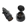 Conector de plástico de 7 pines estilo europeo para remolque Conector de 7 pines Conector para remolque TM3005 + TM3011