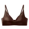 Sujetador push-up inalámbrico para mujer de busto pequeño, anti-caída, transpirable, soporte lateral para el pecho, soporte suave, sujetador sexy sin espalda