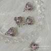 Pendientes de aleación de lujo de alta calidad con forma de gota de diamantes de imitación, tarjeta de amor de 13 mm, para hacer tú mismo, collares, pulseras, adornos de alta calidad.