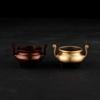 Inciensario de Latón Estilo Chino para el Hogar para Riqueza y Tesoro Mini Inciensario Sombrero Oficial Antiguo Estilo Zen Plato Incienso Ahumado Inciensario Antiguo Adornos
