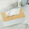 Caja de pañuelos de madera transfronteriza estilo japonés, caja de pañuelos creativa, caja para servilletas, caja de almacenamiento para control remoto de escritorio, venta al por mayor