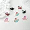 Yiwu suministros para uñas dos colores doble noche Cisne joyería para uñas linda uña joyería de dibujos animados joyería para uñas de moda