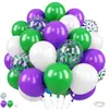 Conjunto de 50 Balões de Látex Espessos Transfronteiriço, Conjunto de Balões Flutuantes de Hélio, Adereços de Decoração de Aniversário