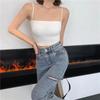 Internet Celebridade Solid Color Camisole Mulheres Exterior Wear Top com almofada peito Uma peça Anti-flacidez Tubo de Reunião Interior Top Underwear