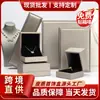 Suministro Directo Transfronterizo de Cajas de Joyería de Cuero PU Cepillado Grueso de Gama Alta, Empaque para Pulseras, Cajas para Collares, Cajas para Anillos al por Mayor