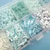 Tubo de Contas de Vidro Mistas para Sementes com 10 Compartimentos Contas para Miçangas Artesanais DIY Pulseira Colar Anel Acessórios de Joias Materiais