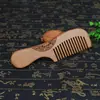 Peines tallados en madera de durazno Peines tallados en madera Patrones tallados a doble cara Atracciones turísticas Regalo Logotipo grabable
