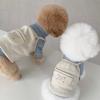 Ropa de Perro de Otoño, Delgada y Sencilla, Vestido con Peto y Bolsillo de Cachorro de la Suerte, Perros Medianos y Pequeños, Gatos, Ropa para Mascotas