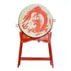 Tambor Grande Vertical, Tambor de Couro de Vaca, Tambor Vermelho Chinês, Tambor Dragão, Gongs e Tambores Majestosos, Tambor de Guerra, Tambor de Salão, Tambor de Palco, Tambores de Performance, Hongyue Da