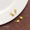 Pingente Pequeno Antigo Banhado a Ouro Cor 18K Conserva Cor Esmalte Oco Sorte Fortuna Pingente Pequeno DIY Pingente Feito à Mão Contas para Joias