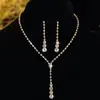 Collares transfronterizos europeos y americanos, conjuntos de joyería de nicho de lujo ligero, collares para vestidos de banquete, accesorios de novia de moda y versátiles al por mayor