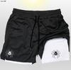 Explosivos AliExpress Serie Araña 2 en 1 Pantalones Cortos Dobles para Hombre Fitness Deportes Pantalones Cortos de Entrenamiento para Hombre Secado Rápido